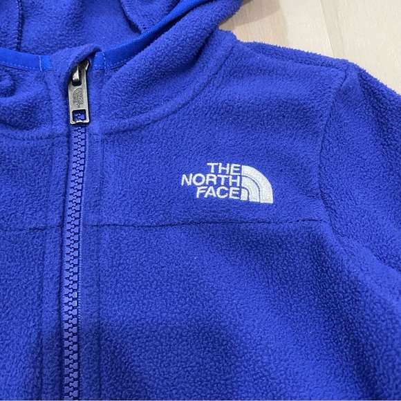 The North Face Baby Toddler 18-24 Month Glacier Fleece Full Zip Hood Blue - Picture 3 of 8